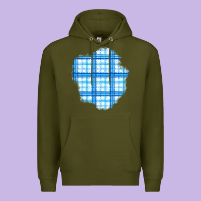 Winter Tartan Patch Premium Hoodie Designed By Bundleandbundleshop