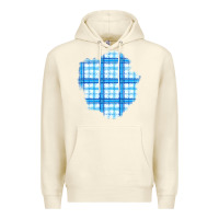 Sandshell Winter Tartan Patch Premium Hoodie - BundleAndBundleShop