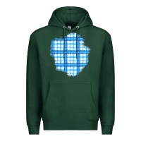 Sports Green Winter Tartan Patch Premium Hoodie - BundleAndBundleShop