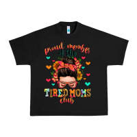 Black proud member of the tired moms club Urban Heavy Tee - Zillion Design Studio
