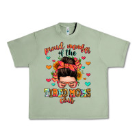 Oil Green proud member of the tired moms club Urban Heavy Tee - Zillion Design Studio
