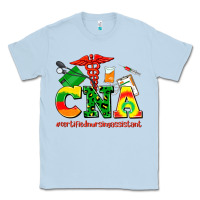Dusty Blue cna juneteenth certified nursing assistant Classic Tee - AdoDesignShop