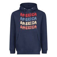 Navy america Heavyweight Hoodie - MaliasSmallBusiness