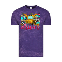 Cloud Purple bus driver Vintage Tee - Zillion Design Studio