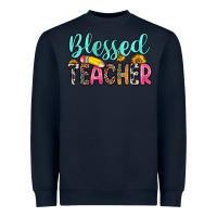 Navy blessed teacher Heavyweight Sweatshirt - Zillion Design Studio