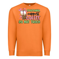 Carrot emotional support coffee do not touch Premium Sweatshirt - MaliasSmallBusiness