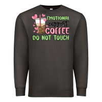 Smoke emotional support coffee do not touch Premium Sweatshirt - MaliasSmallBusiness