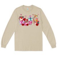 Mushroom valentines day coffee cup Long Sleeve Tee - AdoDesignShop