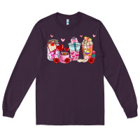 Plum valentines day coffee cup Long Sleeve Tee - AdoDesignShop