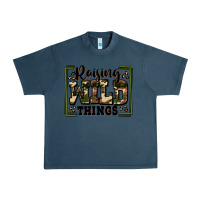Midnight Navy raising wild things Urban Heavy Tee - Zillion Design Studio