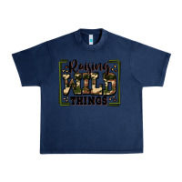 Navy raising wild things Urban Heavy Tee - Zillion Design Studio