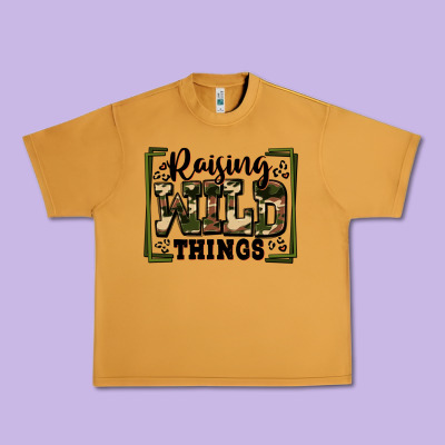Raising Wild Things Urban Heavy Tee Designed By Zillion Design Studio