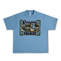 Pebble Blue raising wild things Urban Heavy Tee - Zillion Design Studio