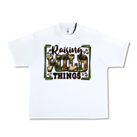 White raising wild things Urban Heavy Tee - Zillion Design Studio