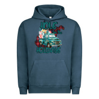Pigment Midnight Navy Christmas Home For The Holidays Urban Hoodie - Bettercallsaul