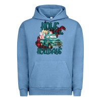 Pigment Pebble Blue Christmas Home For The Holidays Urban Hoodie - Bettercallsaul