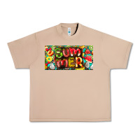 Burro summer with fruits license plate Urban Heavy Tee - BarkalooDesign
