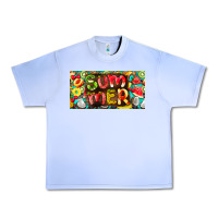 Grape Ice summer with fruits license plate Urban Heavy Tee - BarkalooDesign