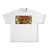 Lunar Rock summer with fruits license plate Urban Heavy Tee - BarkalooDesign