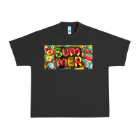 Pigment Black summer with fruits license plate Urban Heavy Tee - BarkalooDesign
