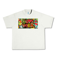 Pistachio summer with fruits license plate Urban Heavy Tee - BarkalooDesign