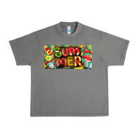 Tornado summer with fruits license plate Urban Heavy Tee - BarkalooDesign