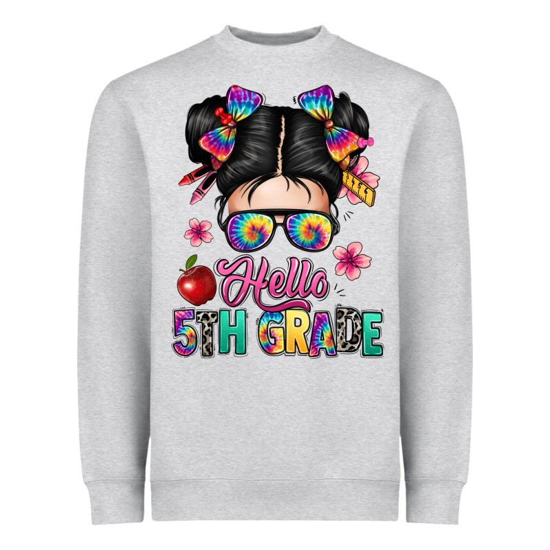 Hello Fifth Grade Heavyweight Sweatshirt by texasbilliewilder | Teevron