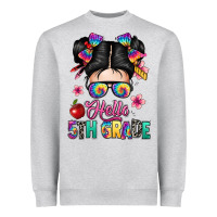 Heather Grey hello fifth grade Heavyweight Sweatshirt - texasbilliewilder