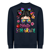 Navy hello fifth grade Heavyweight Sweatshirt - texasbilliewilder