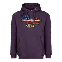 Plum 4th july eagle Heavyweight Hoodie - MaliasSmallBusiness