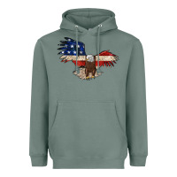 Sage 4th july eagle Heavyweight Hoodie - MaliasSmallBusiness