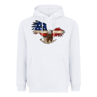 White 4th july eagle Heavyweight Hoodie - MaliasSmallBusiness