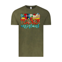 Vintage Olive teacher assistant Vintage Tee - Zillion Design Studio