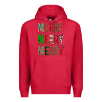 Cardinal Merry Merry Merry Christmas Premium Hoodie - BundleAndBundleShop