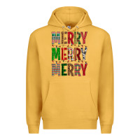 Mustard Merry Merry Merry Christmas Premium Hoodie - BundleAndBundleShop