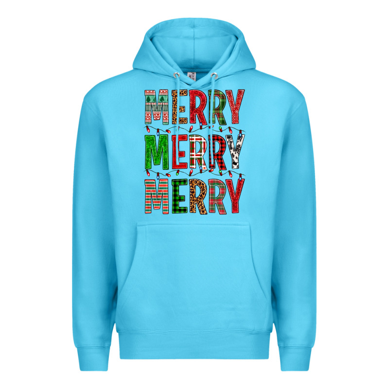Merry Merry Merry Christmas Premium Hoodie by BundleAndBundleShop | Teevron