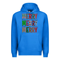 True Royal Merry Merry Merry Christmas Premium Hoodie - BundleAndBundleShop