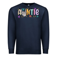 Navy auntie Premium Sweatshirt - MaliasSmallBusiness