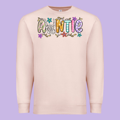 Auntie Premium Sweatshirt Designed By Maliassmallbusiness