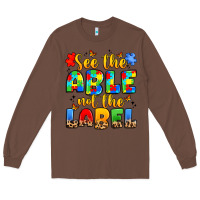Chestnut see the able not the label Long Sleeve Tee - JahusDesignShop