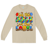 Mushroom see the able not the label Long Sleeve Tee - JahusDesignShop