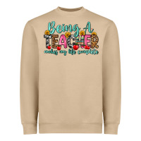 Mushroom being a teacher makes my life complete Heavyweight Sweatshirt - Zillion Design Studio