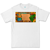 White custom cowboy boots aztec sunflowers leopard license plate Premium Tee - Artiststas