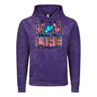 Cloud Purple being a mom makes my life complete Vintage Hoodie - Zillion Design Studio