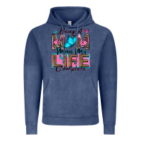 Vintage Denim being a mom makes my life complete Vintage Hoodie - Zillion Design Studio