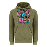 Vintage Olive being a mom makes my life complete Vintage Hoodie - Zillion Design Studio