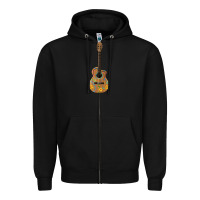 Black mexican guitar Zipper Hoodie - Artiststas