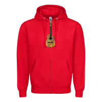 Red mexican guitar Zipper Hoodie - Artiststas