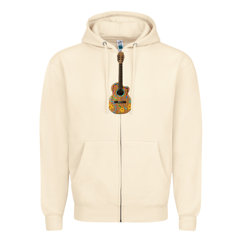 Mexican Guitar Zipper Hoodie by Artiststas | Teevron