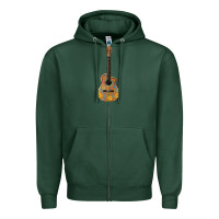 Sports Green mexican guitar Zipper Hoodie - Artiststas